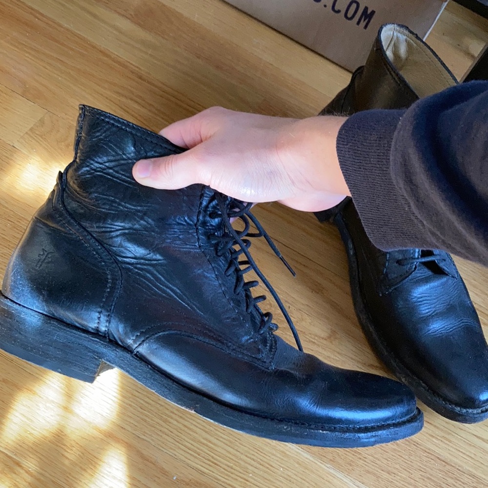 Frye lace up boots 12 D